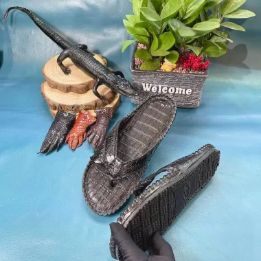 Dép Kẹp Cao Cấp Da Cá Sấu 1DCS01