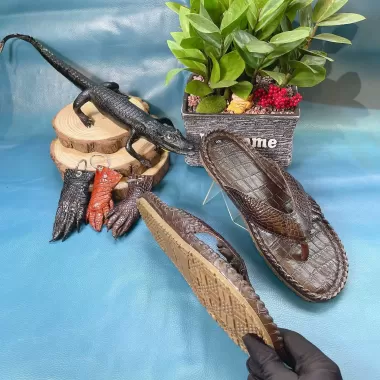 Dép Kẹp Cao Cấp Da Cá Sấu 1DCS01