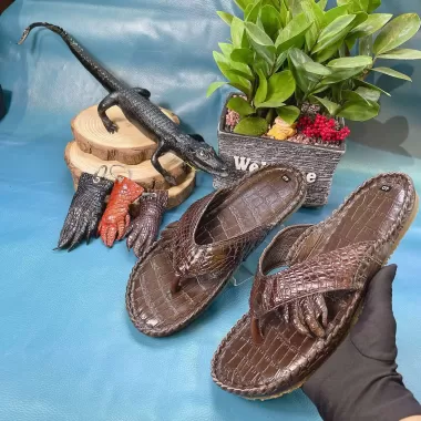 Dép Kẹp Cao Cấp Da Cá Sấu 1DCS01